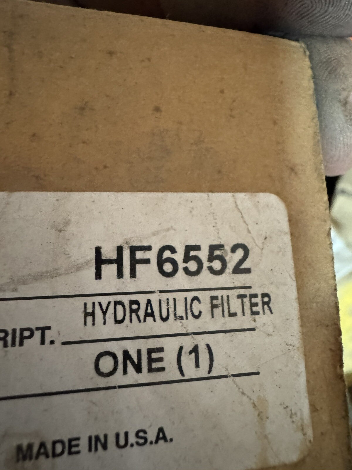 Fleetguard HF6552 Hydraulic Filter – Genuine OEM Replacement Part