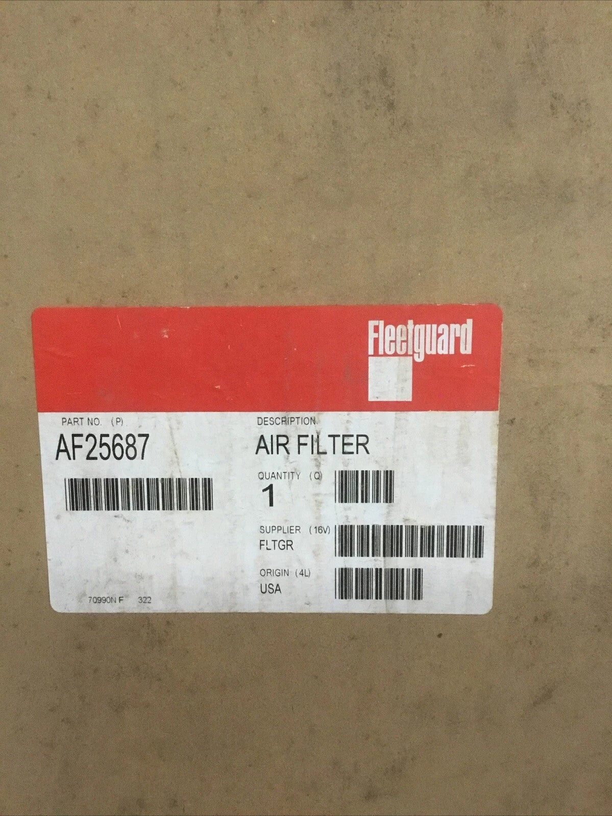 Fleetguard AF25687 Air Filter – Genuine OEM Diesel Engine Replacement