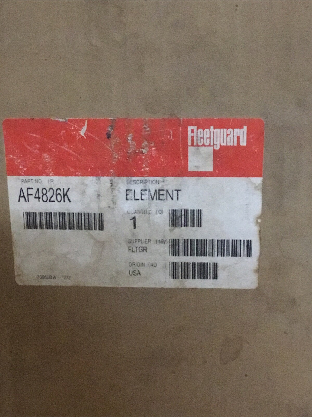 Fleetguard AF4826K Air Filter – OEM Engine Replacement