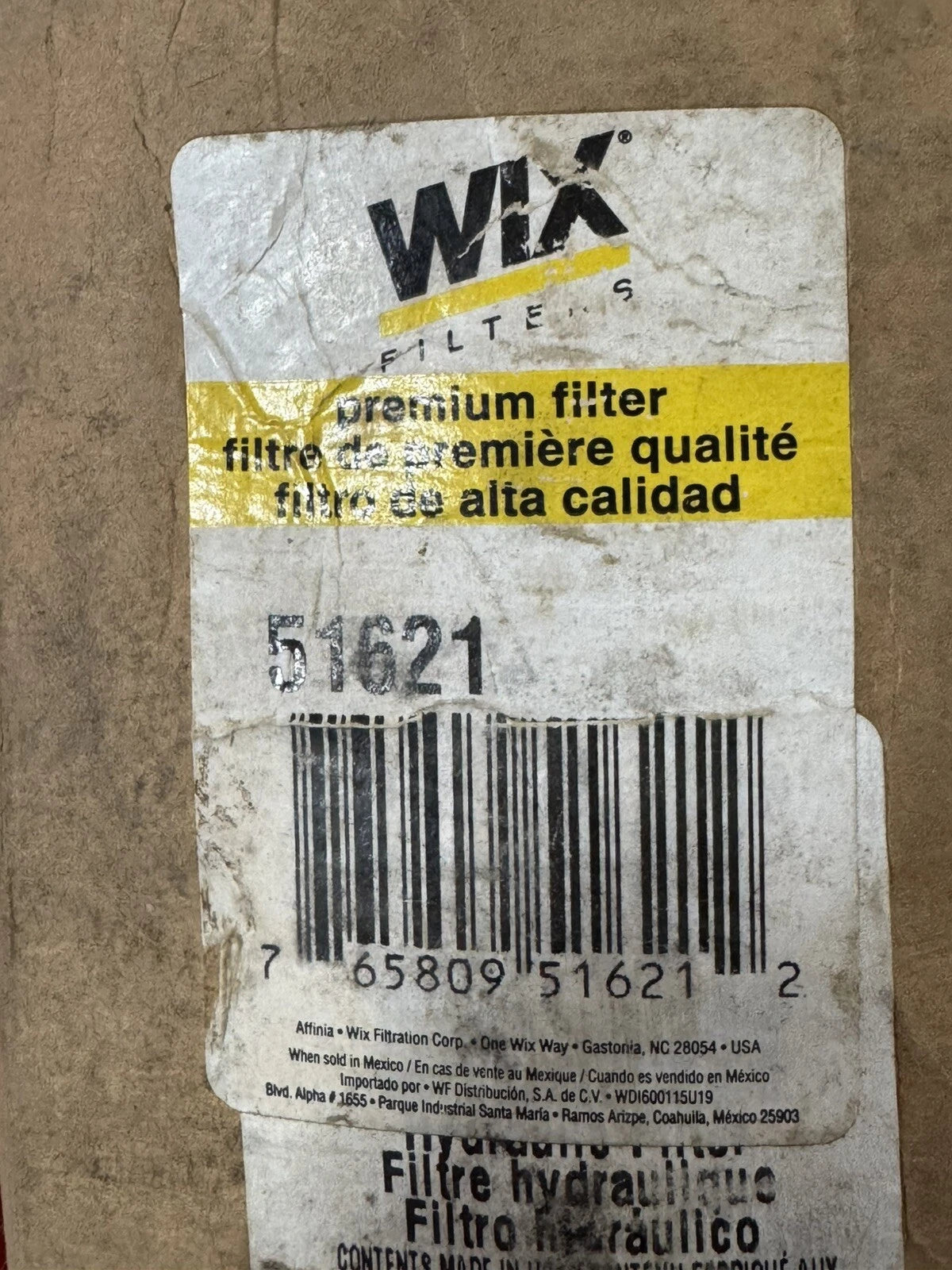 WIX FILTER - 51621 SEC3ROW4A