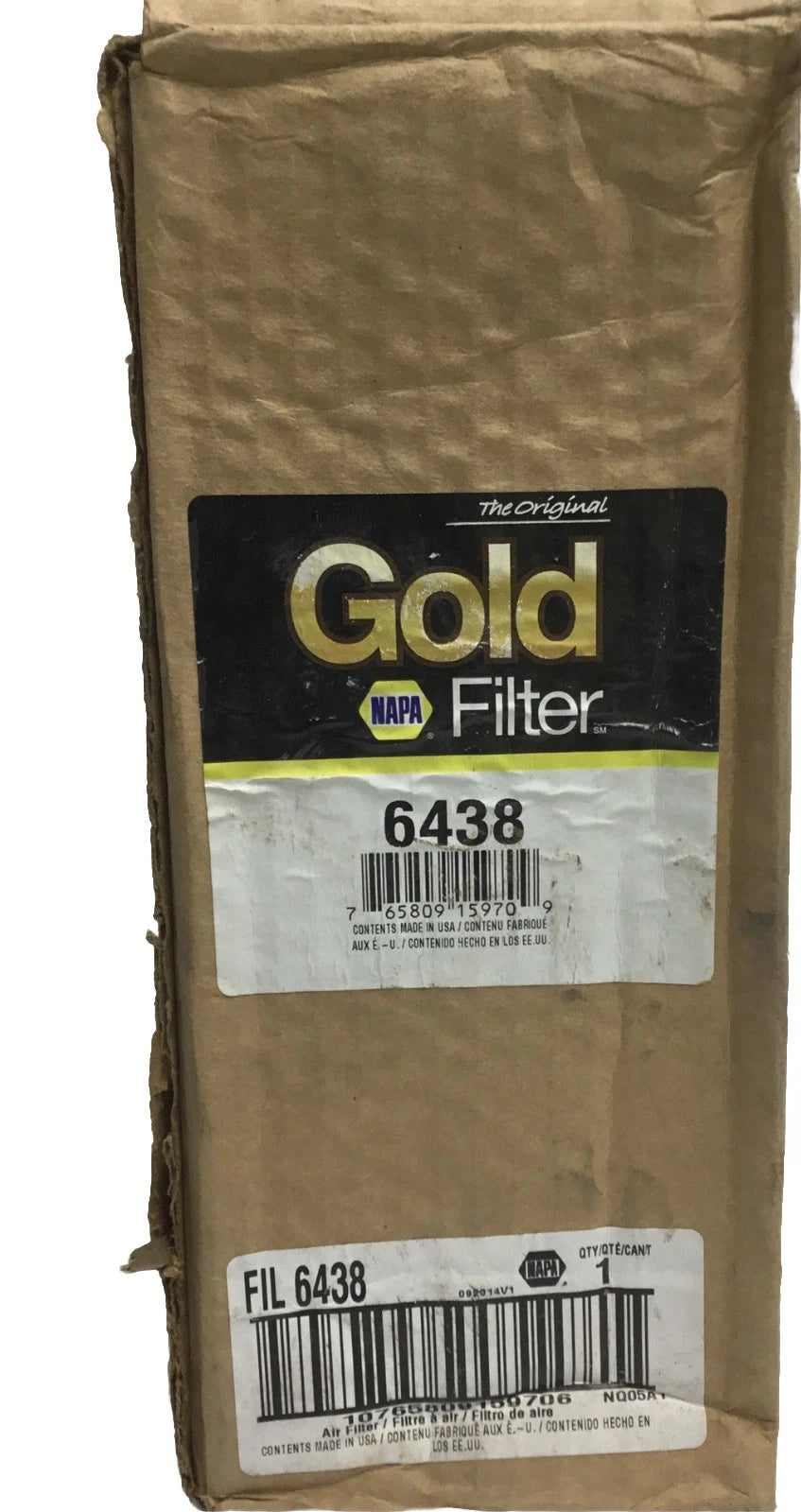 NAPA Gold Filter 6438 Air Filter Engine Intake Filter Replacement