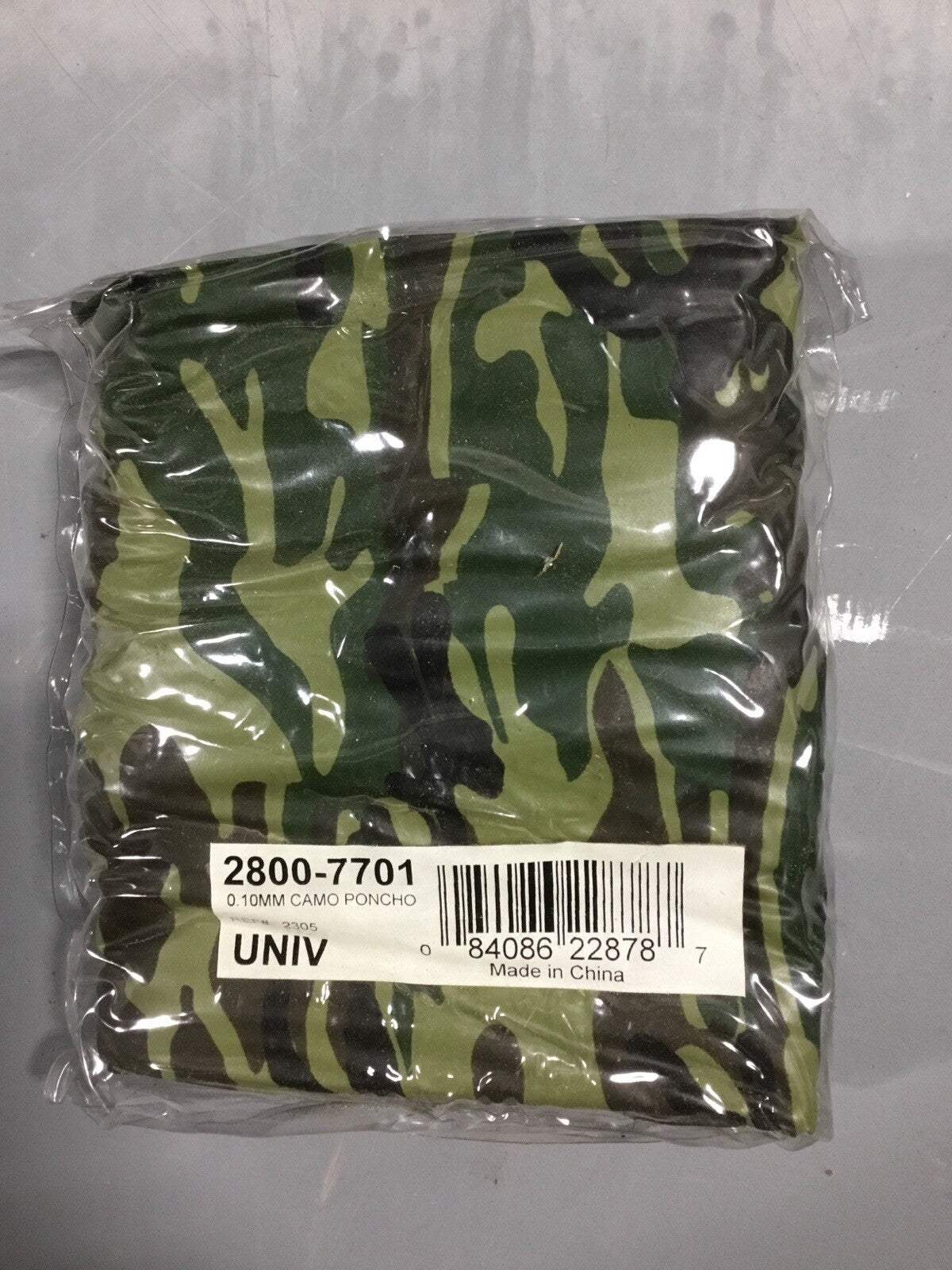 NRA Rainfair Rain Coat / Parka Poncho – Camouflage, Universal Size, Unisex