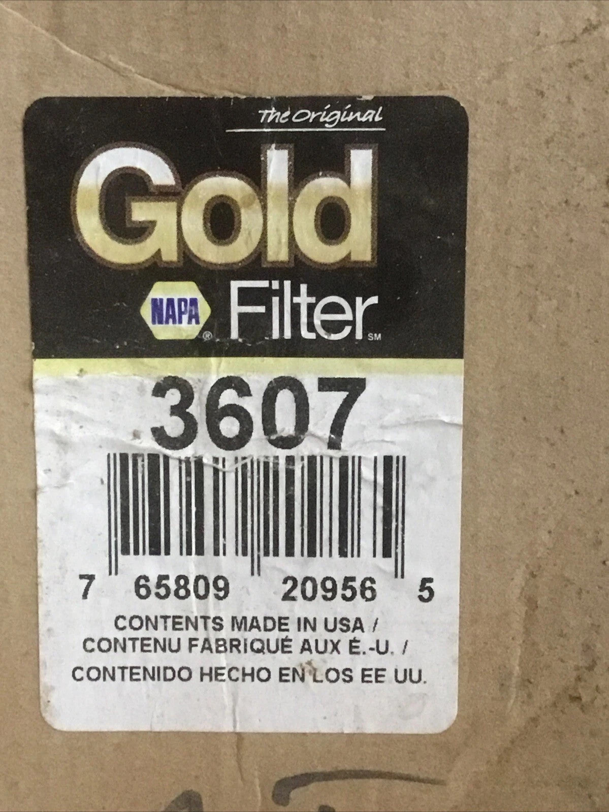 NAPA Gold 3607 Fuel Filter Genuine OEM Replacement for Diesel Gas Engines New