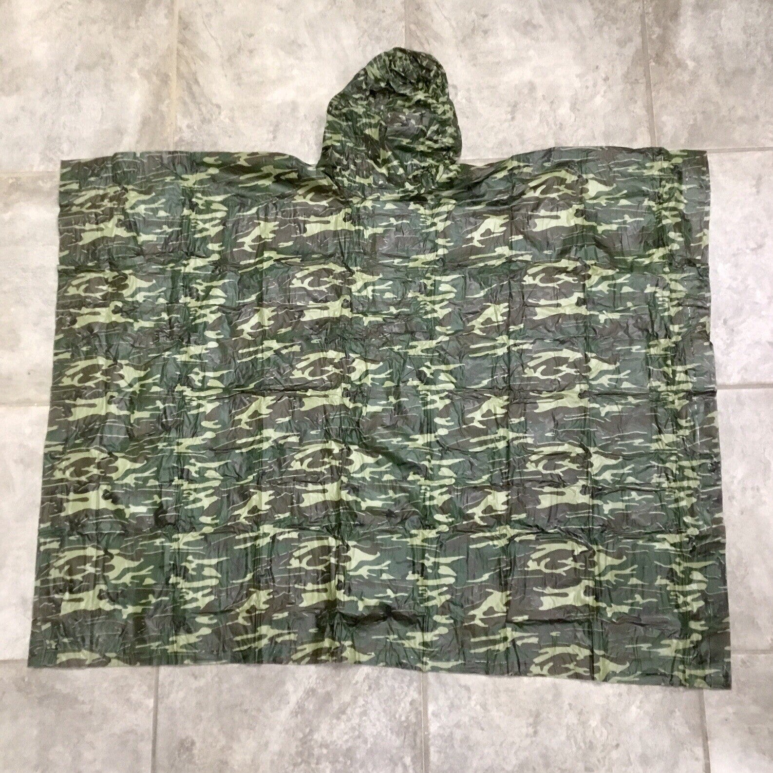 NRA Rainfair Rain Coat / Parka Poncho – Camouflage, Universal Size, Unisex
