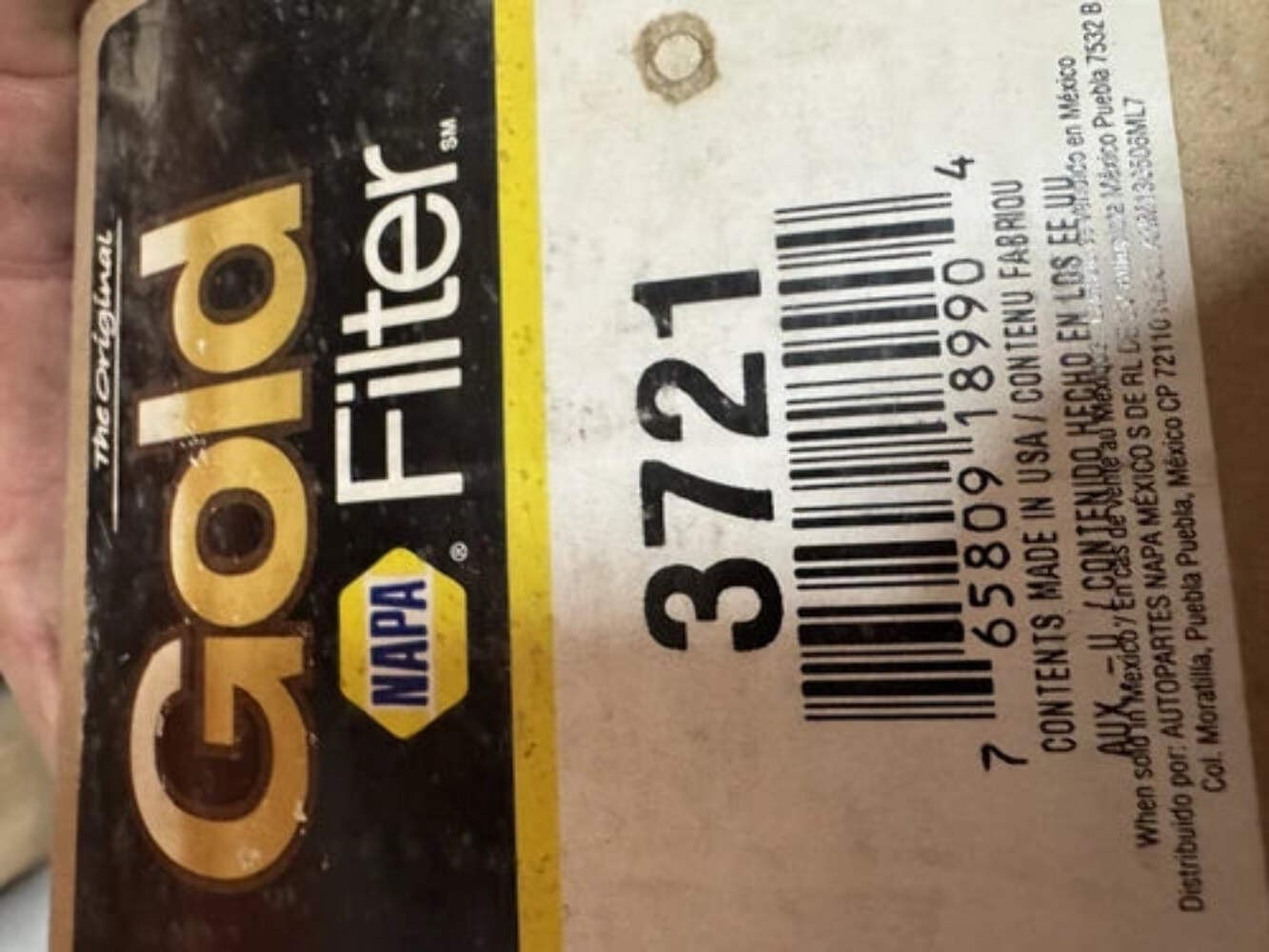 NAPA Gold Fuel Filter 3721