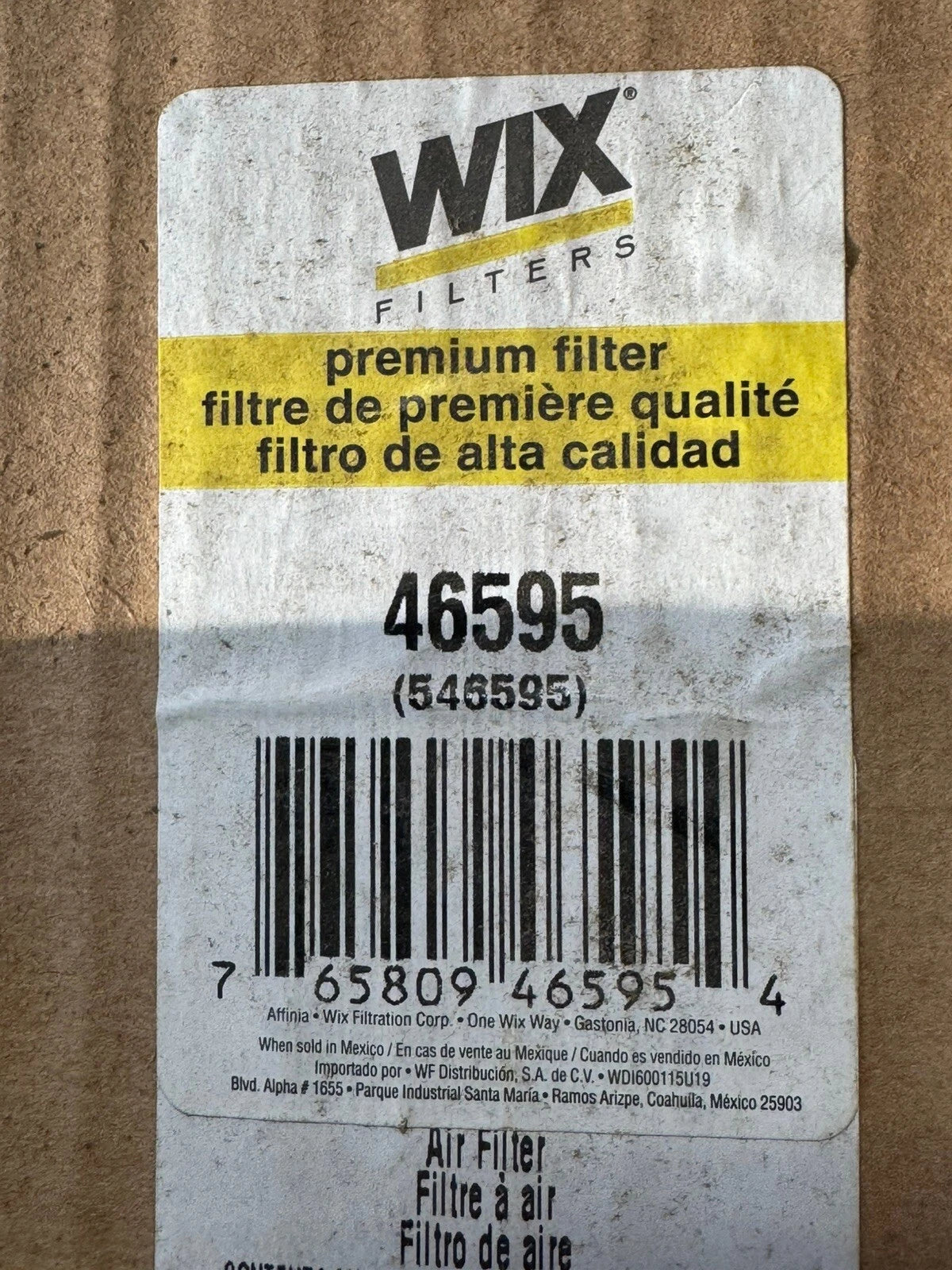 WIX FILTER - 46595   SEC4ROW2E
