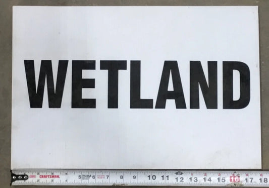 Wetland Sign