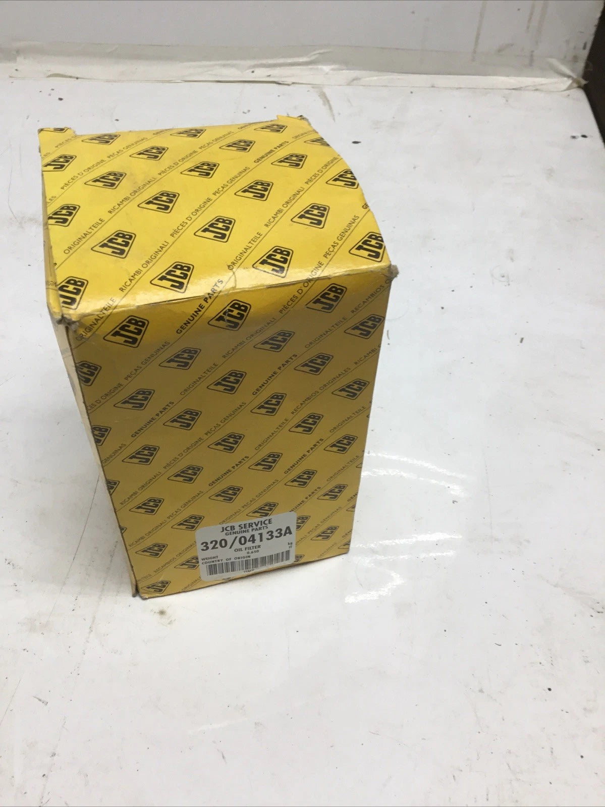 jcb oil filter 320/04133a oem filter not aftermarket