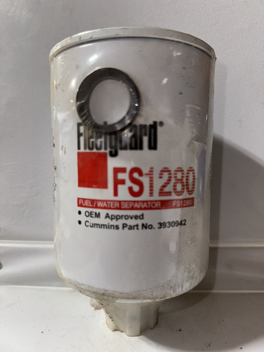 Fleetguard FS1280 Fuel/Water Separator Spin-On Filter