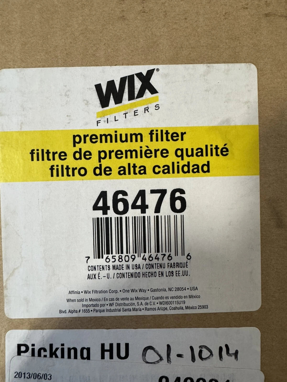 Wix 46476